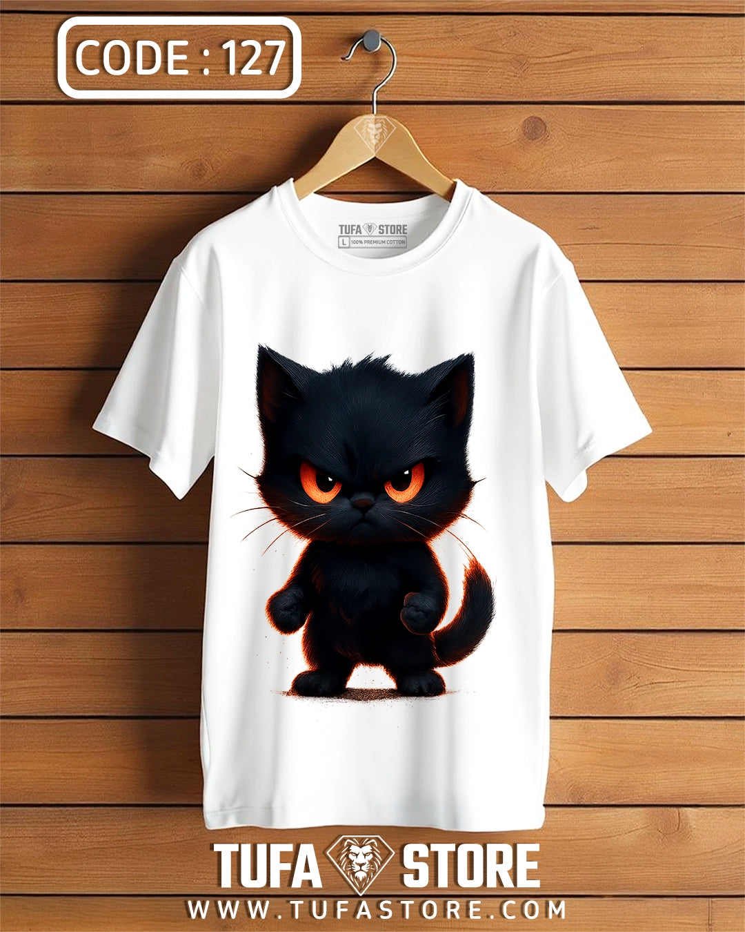 Angry Black Cat T-Shirt