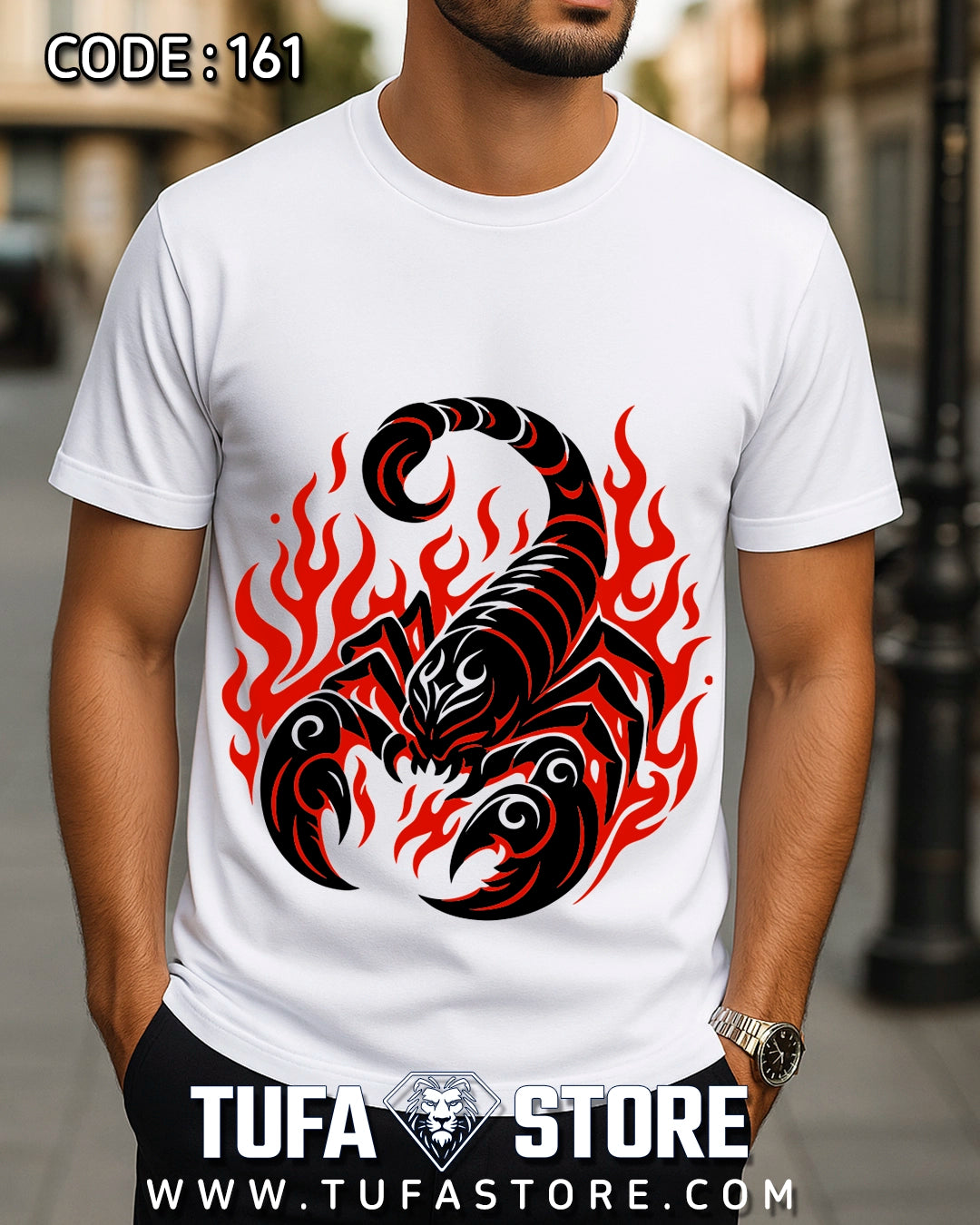 Flaming Scorpion Tribal T-Shirt