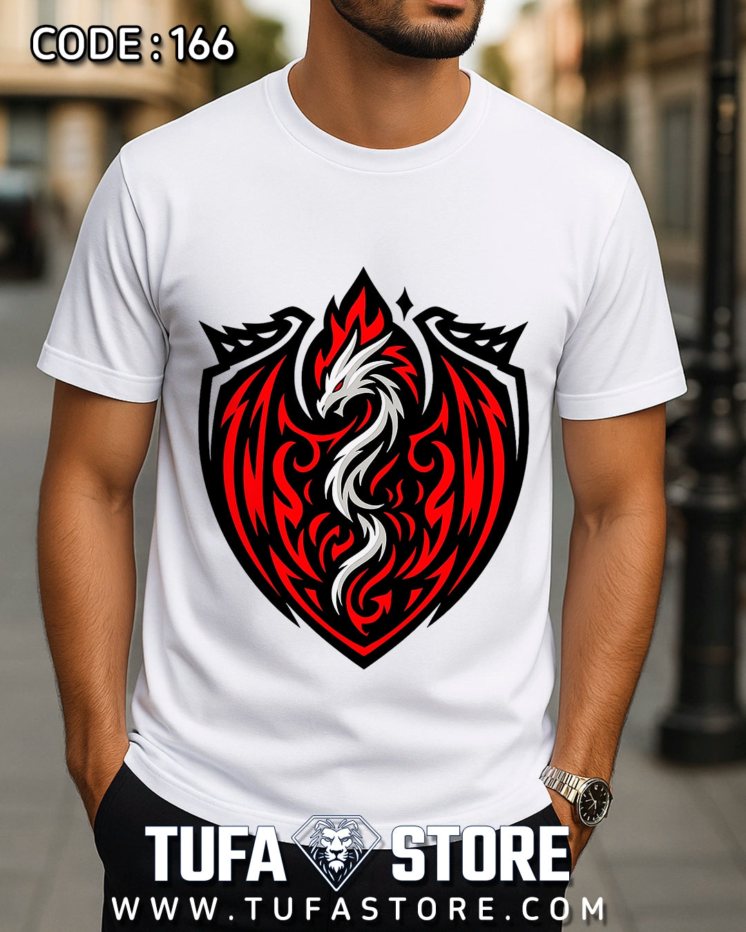 Tribal Phoenix Shield T-Shirt