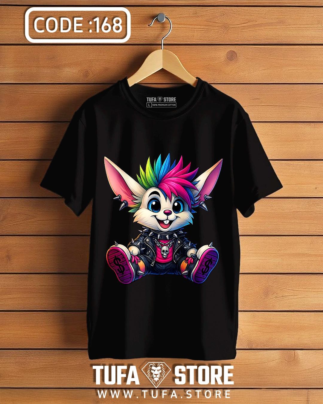 Punk Rainbow Bunny T-Shirt