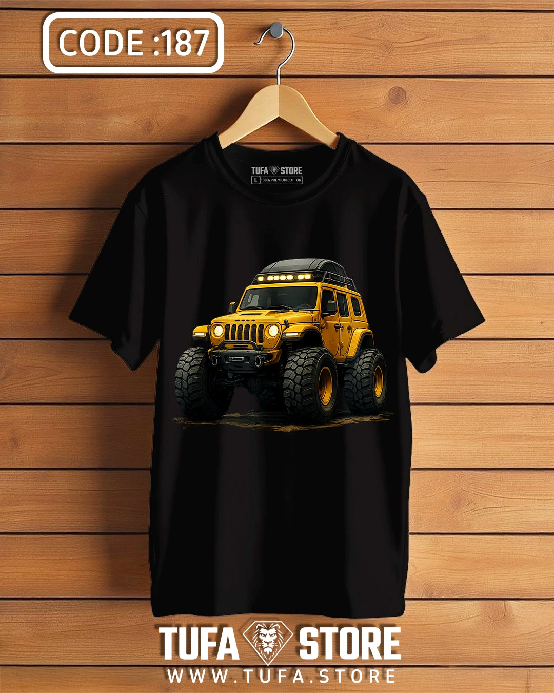Yellow Off-Road Jeep T-Shirt