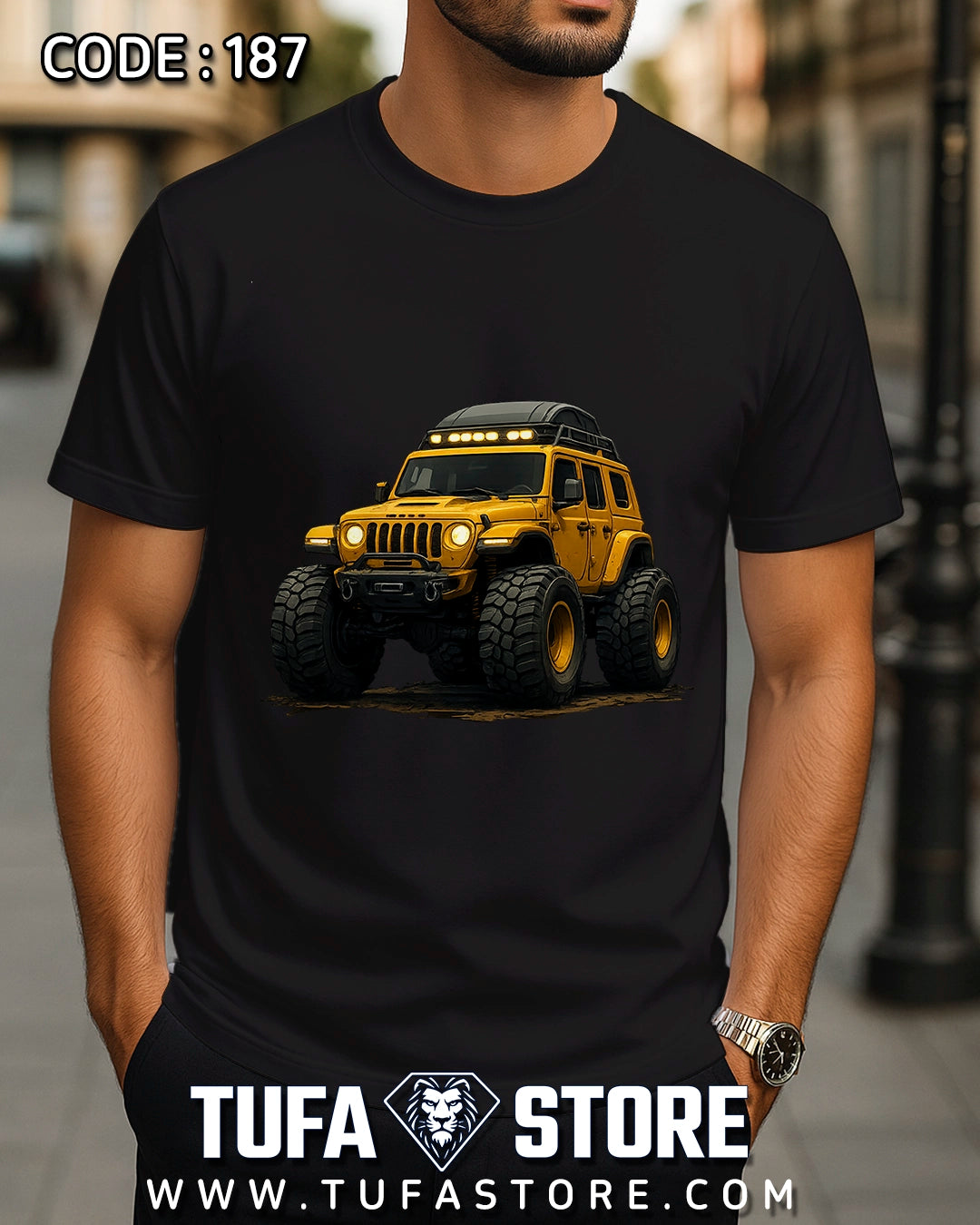 Yellow Off-Road Jeep T-Shirt