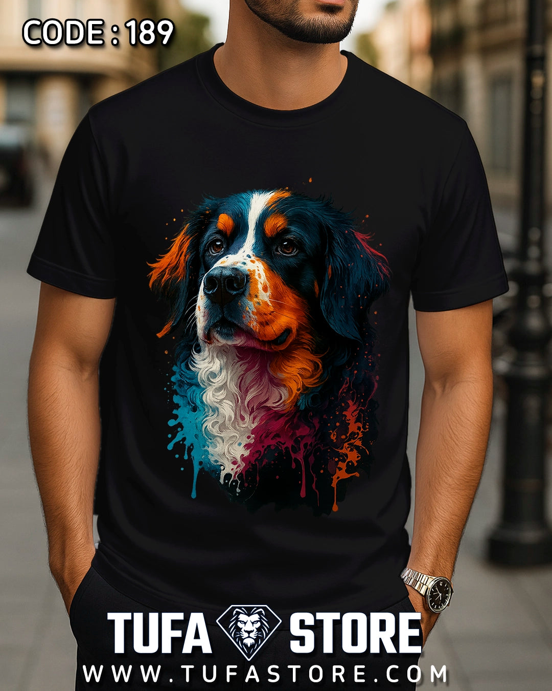 Artistic Dog Portrait T-Shirt