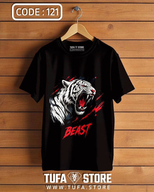 White Tiger "BEAST" Graphic T-Shirt