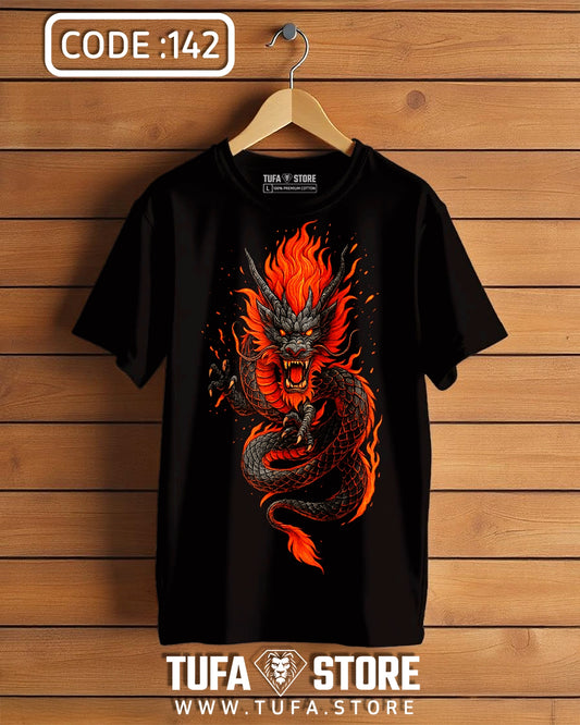 Fire Dragon Graphic T-Shirt