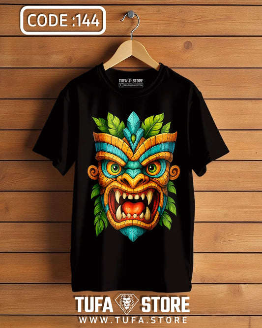 Tribal Mask Graphic T-Shirt