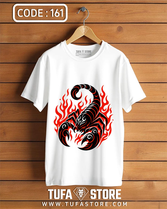 Flaming Scorpion Tribal T-Shirt