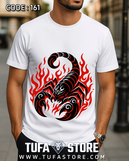 Flaming Scorpion Tribal T-Shirt