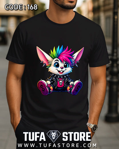 Punk Rainbow Bunny T-Shirt